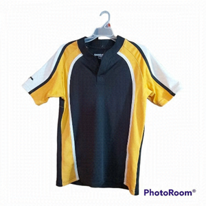 Men's Barbarian PRO-fit National Jersey Large Gold Black White